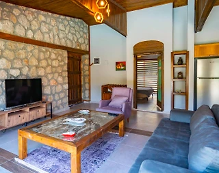 Kaş Sarıbelen'de Sakin Konumda, Özel Havuzlu, Otantik Villa - 4