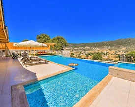 Kaş Sarıbelen'de Sakin Konumda, Özel Havuzlu, Taş Villa - 3