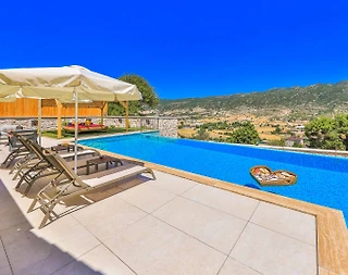 Kaş Sarıbelen'de Sakin Konumda, Özel Havuzlu, Taş Villa - 4