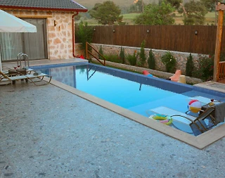 Kaş Sarıbelen'de Taş Mimarili, Özel Havuzlu, Jakuzili Villa - 4