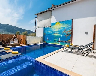 Kaş Ulugöl'de Merkeze Yakın, Özel Havuzlu, Konforlu Villa - 2