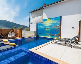 Kaş Ulugöl'de Merkeze Yakın, Özel Havuzlu, Konforlu Villa - 2
