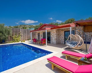 Kaş Üzümlü'de Balayı Çiftlerine Uygun, Özel Havuzlu, Romantik Villa - 4