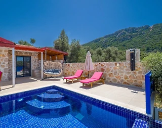 Kaş Üzümlü'de Balayı Çiftlerine Uygun, Özel Havuzlu, Romantik Villa - 2