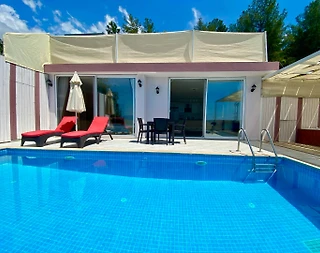 Kaş Üzümlü'de Balayı Çiftlerine Uygun, Özel Havuzlu, 1+1 Villa - 2