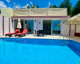 Kaş Üzümlü'de Balayı Çiftlerine Uygun, Özel Havuzlu, 1+1 Villa - 2