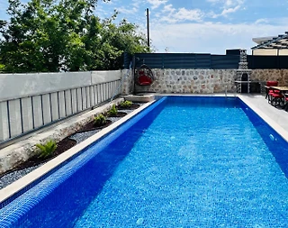 Kaş Üzümlü'de Balayı Çiftlerine Uygun, Özel Havuzlu, Modern Villa - 3