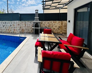Kaş Üzümlü'de Balayı Çiftlerine Uygun, Özel Havuzlu, Modern Villa - 5