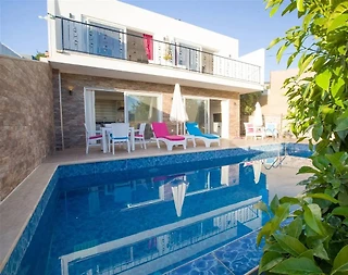 Kaş Üzümlü'de Balayı Çiftlerine Uygun, Özel Havuzlu, Tatil Villası - 3