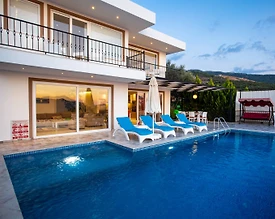 Kaş Üzümlü'de Doğa İçerisinde, Özel Havuzlu, Jakuzili, Modern Villa - 2
