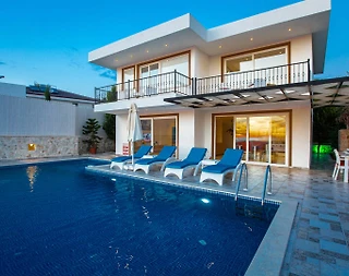 Kaş Üzümlü'de Doğa İçerisinde, Özel Havuzlu, Jakuzili, Modern Villa - 3