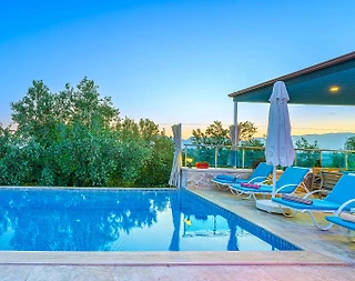 Kaş Üzümlü'de Doğa İle İç İçe, Özel Havuzlu, 2+1 Villa - 5