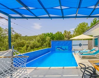 Kaş Üzümlü'de Doğa İle İç İçe, Özel Havuzlu, Balayı Villası - 3