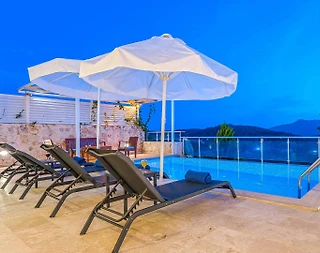 Kaş Üzümlü'de Doğa Manzaralı, Özel Havuzlu, 2+1 Villa - 3