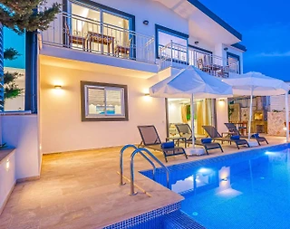 Kaş Üzümlü'de Doğa Manzaralı, Özel Havuzlu, 2+1 Villa - 5