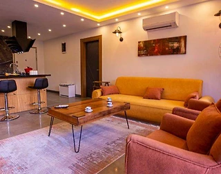 Kaş Üzümlü'de Doğa Manzaralı, Özel Havuzlu, Jakuzili Villa - 5