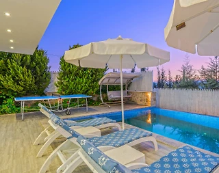 Kaş Üzümlü'de Enfes Doğada, Özel Havuzlu, Ferah Villa - 3