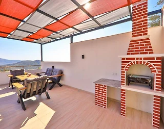 Kaş Üzümlü'de Harika Doğa Manzaralı, Özel Havuzlu, 3+1 Villa - 4