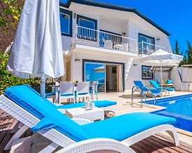 Kaş Üzümlü'de Harika Doğa Manzaralı, Özel Havuzlu, Kiralık Villa - 2