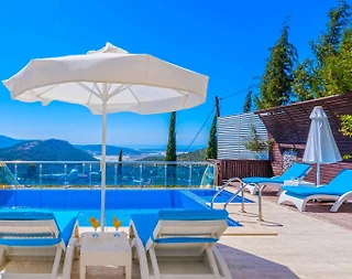 Kaş Üzümlü'de Harika Doğa Manzaralı, Özel Havuzlu, Şık Villa - 4