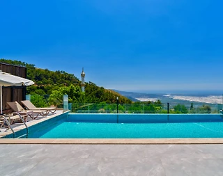 Kaş Üzümlü'de Muhteşem Doğa Manzaralı, Özel Havuzlu, 3+1 Villa - 5