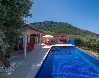 Kaş Üzümlü'de Muhteşem Doğa Manzaralı, Özel Havuzlu, Balayı Villası - 2