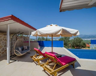 Kaş Üzümlü'de Muhteşem Doğa Manzaralı, Özel Havuzlu, Balayı Villası - 5