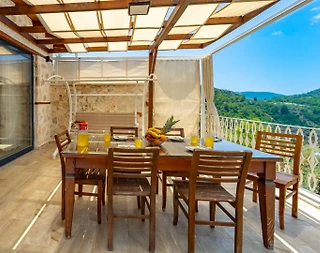 Kaş Üzümlü'de Muhteşem Doğa Manzaralı, Özel Havuzlu, Konforlu Villa - 5