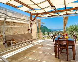 Kaş Üzümlü'de Muhteşem Doğa Manzaralı, Özel Havuzlu, Konforlu Villa - 4