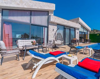 Kaş Üzümlü'de Muhteşem Doğada, Özel Havuzlu, 2+1 Villa - 1
