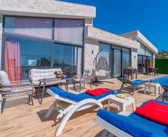 Kaş Üzümlü'de Muhteşem Doğada, Özel Havuzlu, 2+1 Villa - 1