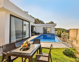 Kaş Üzümlü'de Muhteşem Doğada, Özel Havuzlu, Muhafazakar Kiralık Villa - 3