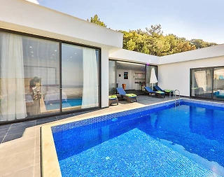 Kaş Üzümlü'de Muhteşem Doğada, Özel Havuzlu, Muhafazakar Kiralık Villa - 5