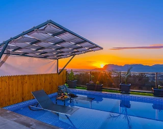 Kaş Üzümlü'de Müthiş Doğa ve Deniz Manzaralı, Özel Havuzlu, Şık Villa - 4