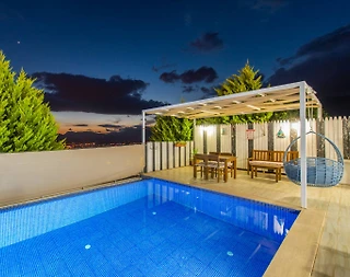 Kaş Üzümlü'de Nezih Konumda, Özel Havuzlu, Jakuzili Villa - 3