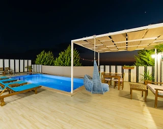 Kaş Üzümlü'de Nezih Konumda, Özel Havuzlu, Jakuzili Villa - 4