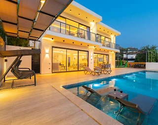 Kaş Üzümlü'de Şehirden Uzakta, Özel Havuzlu, Lüks Villa - 4