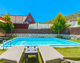 Kaş Yeşilköy'de Balayı Çiftlerine Uygun, Özel Havuzlu, Kiralık Villa - 3