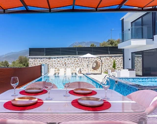 Kaş Yeşilköy'de Balayı Çiftlerine Uygun, Özel Havuzlu, Lüks Villa  - 5