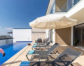 Kaş Yeşilköy'de Huzurlu Doğada, Özel Havuzlu, Modern Villa - 5