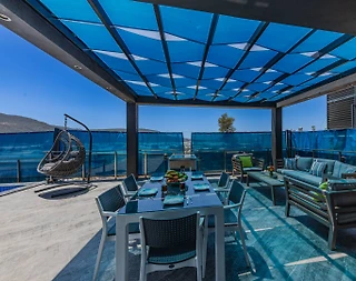 Kaş Yeşilköy'de Lüks Tasarımlı, Yetişkin ve Çocuk Havuzlu, 2+1 Villa - 5
