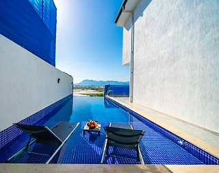 Kaş Yeşilköy'de Modern Tasarımlı, Özel Havuzlu, Jakuzili, Lüks Villa - 5