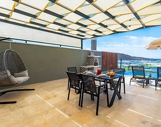 Kaş Yeşilköy'de Nezih Konumda, Özel Havuzlu, Sinema Odalı Villa - 5