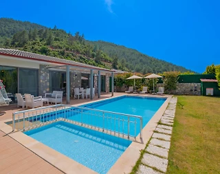 Fethiye Kayaköy'de Huzurlu Doğada, Özel Havuzlu, Bahçeli Villa - 3
