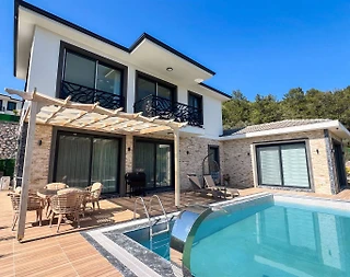 Fethiye Kayaköy'de Doğanın Kucağında, Özel Havuzlu, Modern Villa - 3