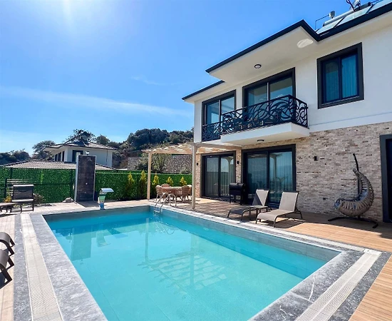 Fethiye Kayaköy'de Doğanın Kucağında, Özel Havuzlu, Modern Villa - 1