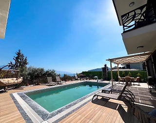 Fethiye Kayaköy'de Doğanın Kucağında, Özel Havuzlu, Modern Villa - 5