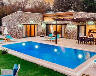 Fethiye Kayaköy'de Otantik Tasarımlı, Özel Havuzlu, Jakuzili Villa - 2