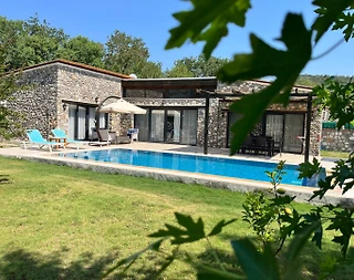 Fethiye Kayaköy'de Geniş Ailelere Uygun, Özel Havuzlu, Bahçeli Villa - 1