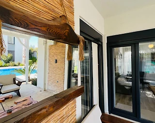 Kemer Çamyuva'da Modern Tasarımlı, Ortak Havuzlu, Kiralık Dubleks Villa - 4